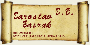 Daroslav Basrak vizit kartica